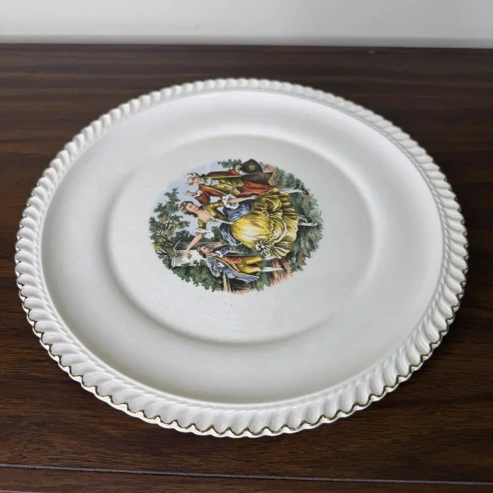 The Harker Pottery 22 Kt Gold Plate, Elegant Dinnerware, Antique Decor Piece